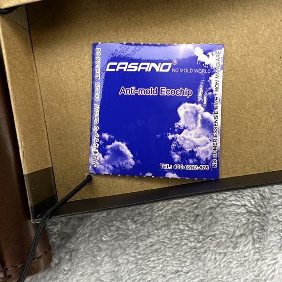 Justin Wallet Slim Bifold Brown Genuine Leather Boot Stitch RFID Western Cowboy - Picture 10 of 14